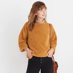 Sold Out Item!! Madewell Women’s Superfurry Faux Fur Top Camel Brown Size M